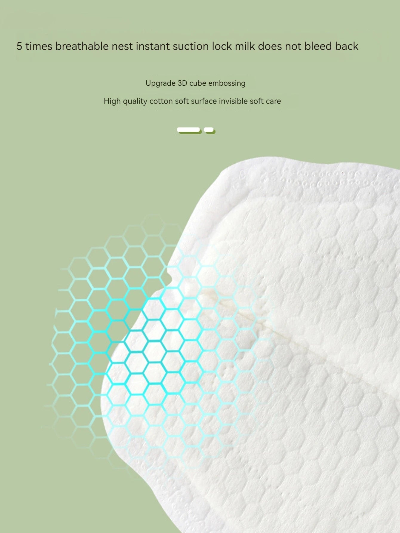 100PCS Breastfeeding Disposable Breast Nursing Pads Breathable Slim Super Absorbency Cotton Breast Pad Nurs