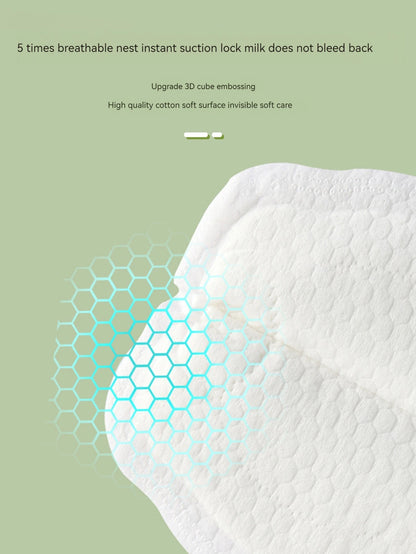 100PCS Breastfeeding Disposable Breast Nursing Pads Breathable Slim Super Absorbency Cotton Breast Pad Nurs