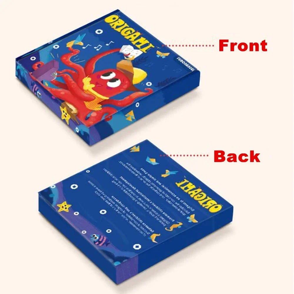 108 Pages Montessori Toys Cartoon Animal Origami Paper Kid DIY Craft Toy Handcraft Parper Art Educational Toy for Children Gift