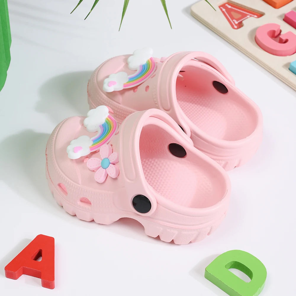 Chaussons bébé, sandales, mules, sandales respirantes pour filles avec semelle souple pour activités intérieures et extérieures et design antidérapant