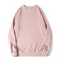 Autumn Sweatshirt Fashion Matcha Green 420g Heavy Round Neck Sweater Men's Solid Color Top Streetwear Women