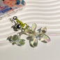 Kawaii Balloon Dog Key Chains Colorful Transparent Cartoon Dog Beautiful Bag Accessories Fashion Key Ring Pendants