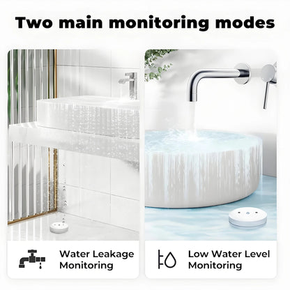 Zigbee Water Sensor Tuya Leak Flood Detector App Remote Monitoring for Kitchen/Bathroom Support Home Assistant