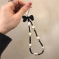 Retro Bowknot Pearl Phone Charm Strap Flower Bead Pendant Korean Bracelet For iPhone Samsung Accessories Hanging Rope For Girl