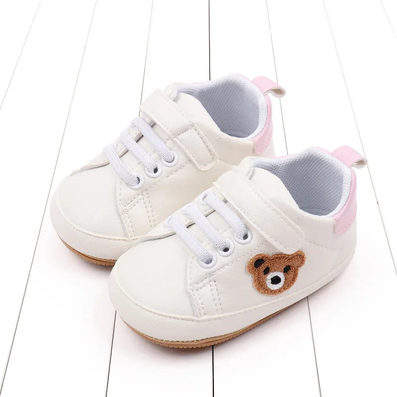 New Baby Shoes Boys Girls Classic Fashion Sports Casual Sneakers Newborn First Walker Toddler Soft Sole Non-Slip Walking Shoes