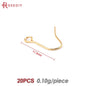 Crochets de boucles d'oreilles en laiton imitation rhodium couleur or 18 carats pour femmes, accessoires de bijoux à faire soi-même, vente en gros