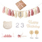 Happy Birthday Banner Handmade Tassel Pendant First Boys Girl Baby Shower Birthday Party Balloon Decoration Supplies Baby Gifts