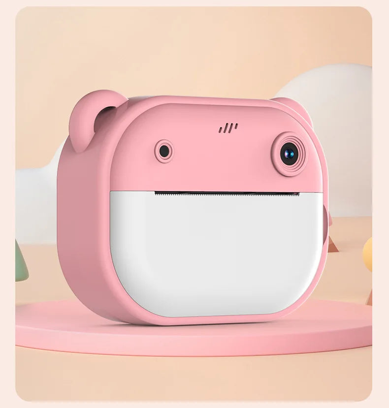 Kids Instant Print Camera Mini Digital Camera Photography Video Camera Toys Inkless Printing Thermal Print Camera for Girls Boys