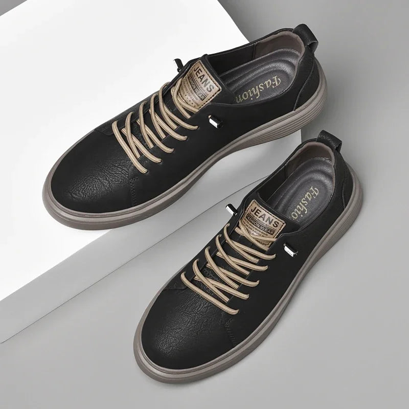 2024 New Genuine Leather Men's Casual Shoes Luxury Brand Outdoor Sneakers Tennis Masculino High Quality Sport Shoes for Men