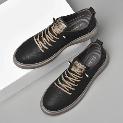 2024 New Genuine Leather Men's Casual Shoes Luxury Brand Outdoor Sneakers Tennis Masculino High Quality Sport Shoes for Men