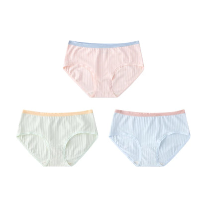 SUJIIN 3Pcs/Lot Women's Cotton Underwear Seamless Mid-waist Panties for Women Invisible Breathable Comfortable Briefs Lady XN001