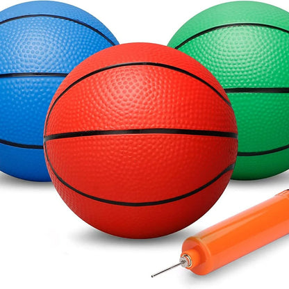 16/18cm Simulation Inflatable Basketball Toys PVC Thickened Basketball Multi-color Kids Sports Inflatable Basketball Toys