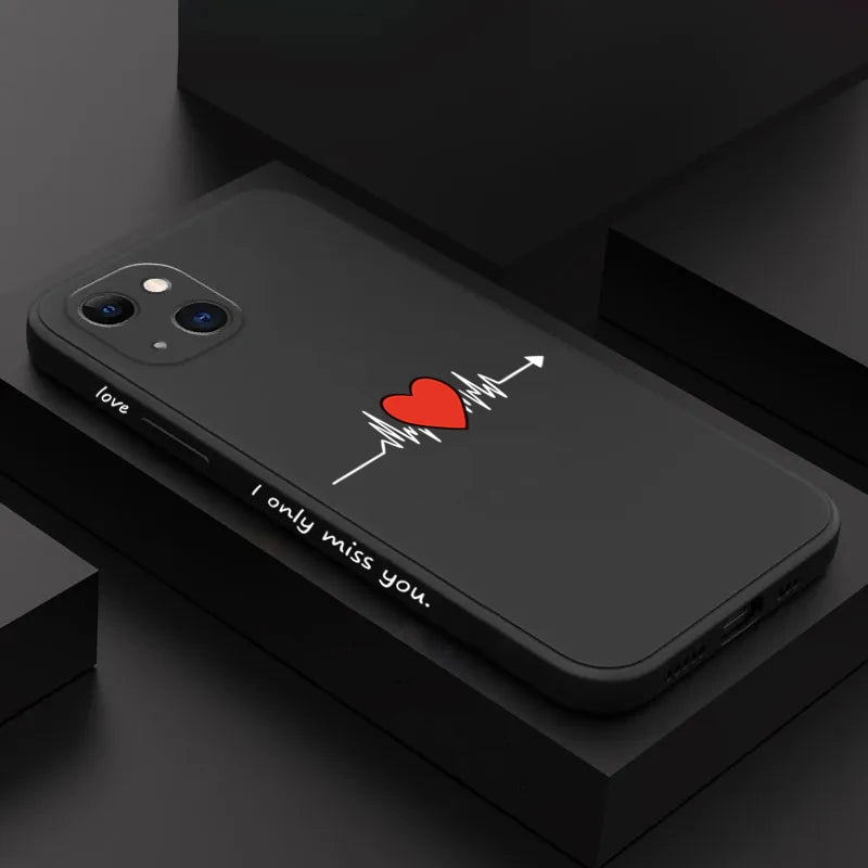 Big Red Heart Phone Case for Xiaomi Redmi Note 14 13 12 12S 11 11S 10 10S Pro Plus Redmi 10C 12C 13C 4G 5G Soft Silicone Cover