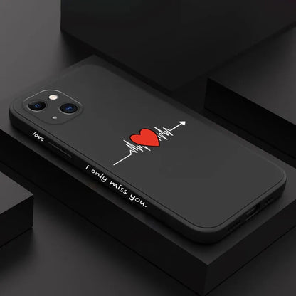 Big Red Heart Phone Case for Xiaomi Redmi Note 14 13 12 12S 11 11S 10 10S Pro Plus Redmi 10C 12C 13C 4G 5G Soft Silicone Cover