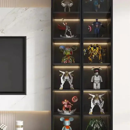 Glass Cellar Wine Cabinets Rack Showcase Storage Wall Wine Cabinet Living Room Fridge Vitrinas De Vidrio Indoor Bar Furniture