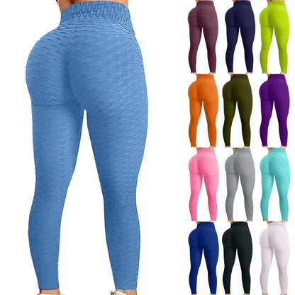 Leggings à bulles pour femmes, pantalon de yoga taille haute, pour exercices de gymnastique, slim, push-up, pour fitness, course à pied, sport en salle