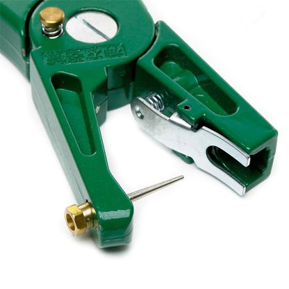 Sheep Cattle Aluminum Alloy Ear Tag Pliers Automatic Locking Buckle Ear Label Pliers 2 Needles Livestock Equipment Green/Purple