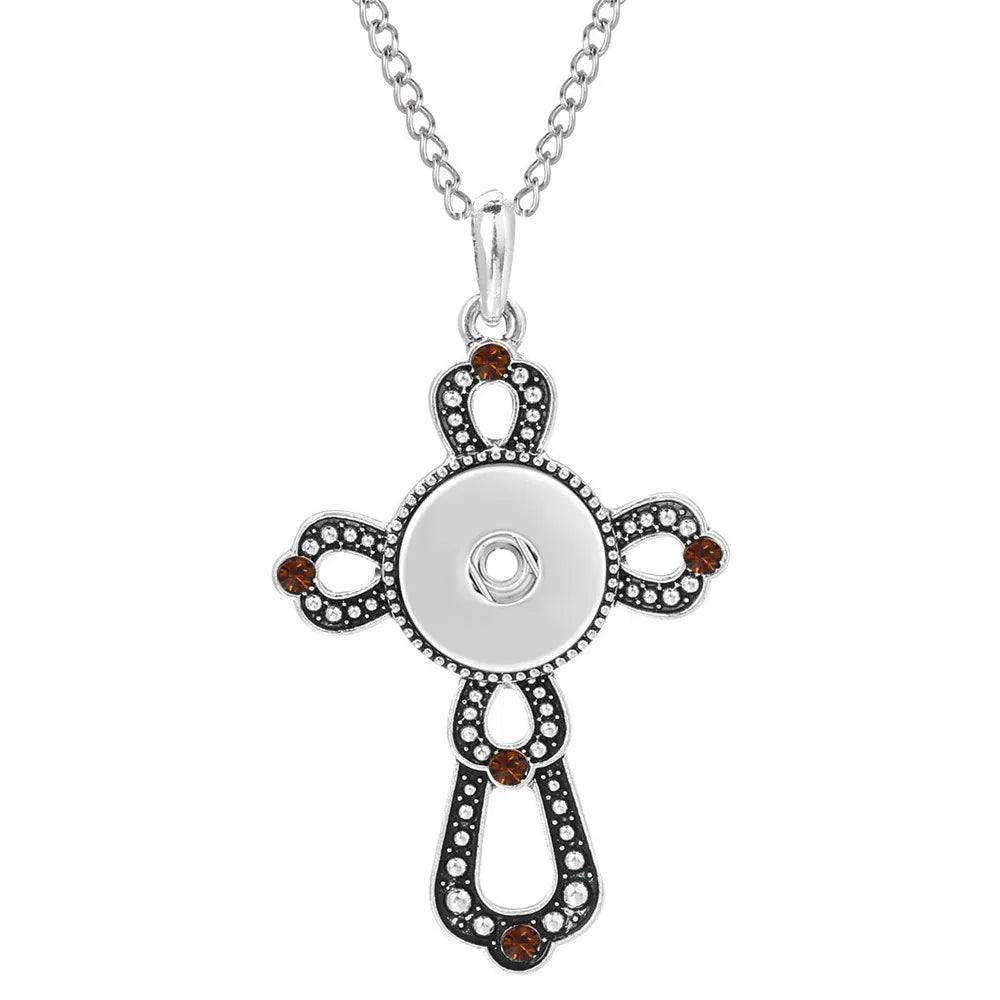 Three Color Snap Necklace Jewelry Simple Snap Pendant Necklace Fit 18mm Snaps Button Jewelry for Women Accessories ZG511