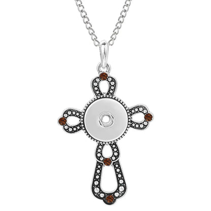 Three Color Snap Necklace Jewelry Simple Snap Pendant Necklace Fit 18mm Snaps Button Jewelry for Women Accessories ZG511