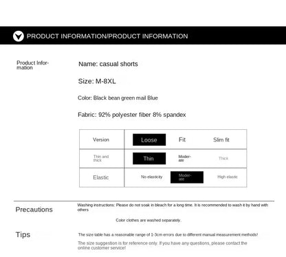 Casual Sports Three Bar Shorts Swimming Pants Fitness Pants 2025 New Summer Unisex Couples Fashion Three Piece Pants M-8XL Pants