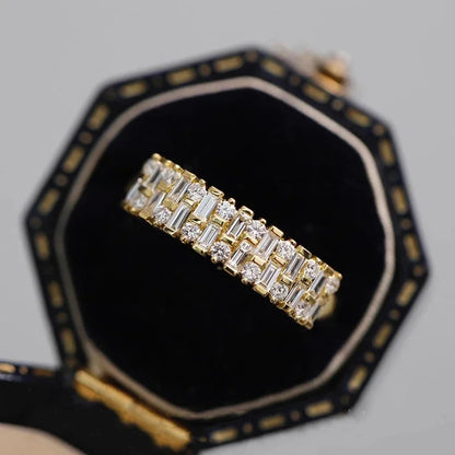 CAOSHI Sliver Color Rings for Women with Shining Cubic Zirconia Weeding Engagement Female Finger Accessories Statement Jewelry