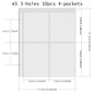 PLRBOK A5 Widened 3-ring D-shaped Magnetic Buckle Laser Mirror Binder Photo Album Card PhotoCard Collection Book Ring Notebook