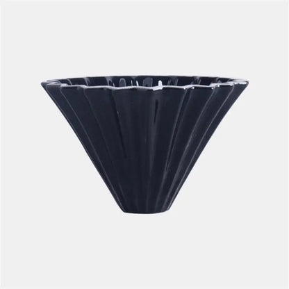 Ceramic Coffee Dripper Pour Over Coffee Maker Handmade Origami Coffee Filter Cup Flower Shape Funnel Drip Cafe Cake Cup Home