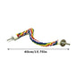 Parrot Rope Hanging Braided Budgie Chew Rope Bird Cage Cockatiel Toy Pet Stand Training Accessories Swing Supplies Parrot Swings