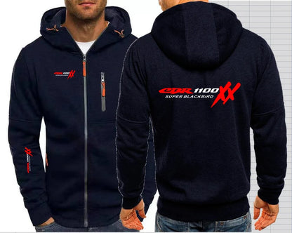 Sweat à capuche zippé pour moto CBR 1100 SUPER BLACKBIRD XX, Honda CBR 1100XX F1, sweat à capuche zippé pour fille
