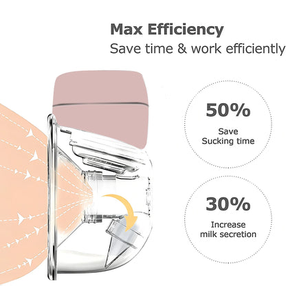Wearable Breast Pump Hands Free Electric Portable Wearable Breast Pumps Slient BPA-free Breastfeeding Milk Collector