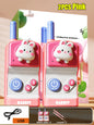 Talkie-walkie électronique pour enfants, 500 m, 2 pièces, radio, téléphone, communication, mini jouet rechargeable pour enfants de 3 ans