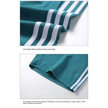 Casual Sports Three Bar Shorts Swimming Pants Fitness Pants 2025 New Summer Unisex Couples Fashion Three Piece Pants M-8XL Pants