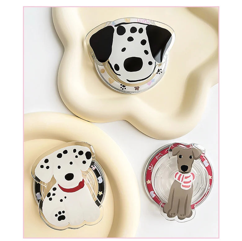 Magnetic Phone Holder Custom Cartoon Design Acrylic Phone Grip GripTok Popular Phone Socket Stand Custom Photo Logo