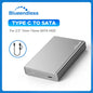 Blueendlless Aluminum Hdd Enclosure 2.5" Mobile Hard Disk Case Type-c Sata USB 3.1 Caddy All Metal Case Notebook External hdd bo