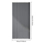 Foldable Magnetic Shower Curtain Waterproof Bath Curtain with 12/14 Hooks Modern Curtain Privacy Bathroom Divider for Bathroom