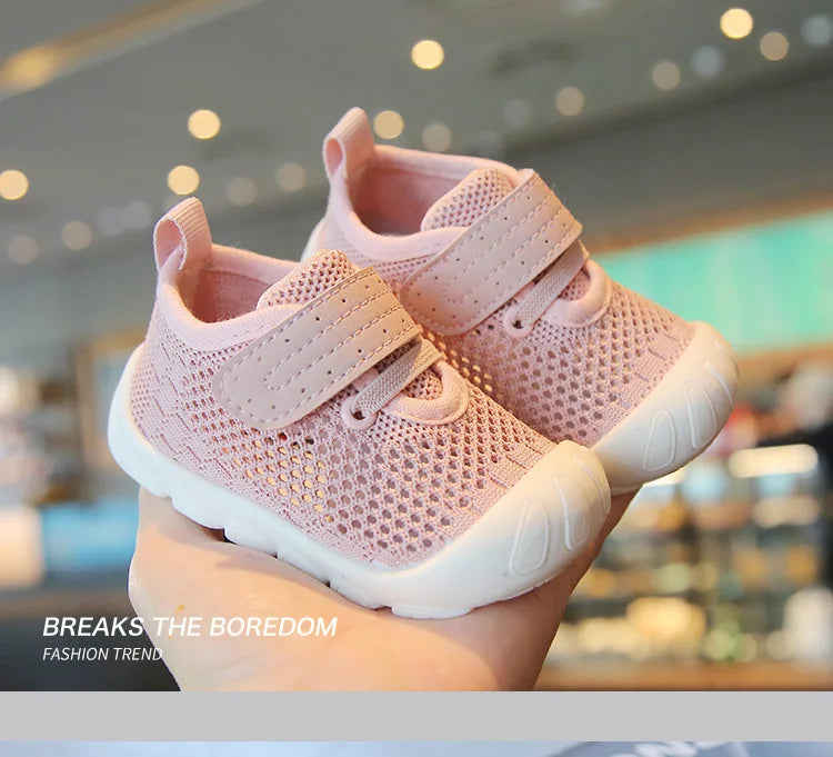 Summer Toddler Baby Shoes Boys Girls First Walkers Mesh Shoes Breathable Non-slip Soft Bottom Infant Baby Boy Girl Kids Shoes