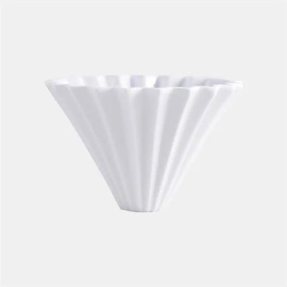 Ceramic Coffee Dripper Pour Over Coffee Maker Handmade Origami Coffee Filter Cup Flower Shape Funnel Drip Cafe Cake Cup Home
