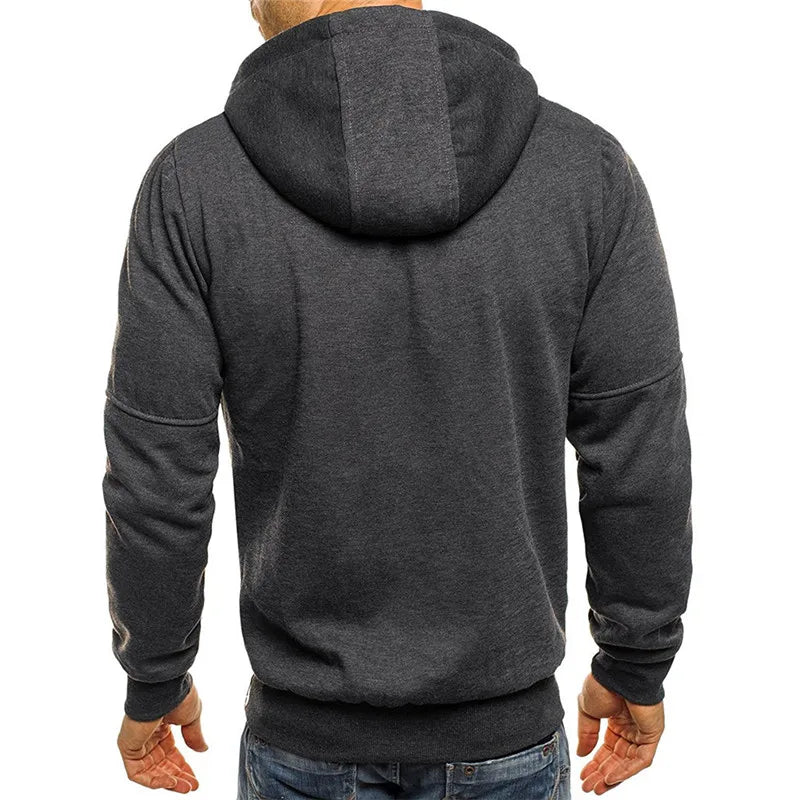 2024 new Spring Men's Jackets Hooded Coats Casual Zipper Sweatshirts Male Tracksuit Fashion Jacket Mens Clothing Outerwear