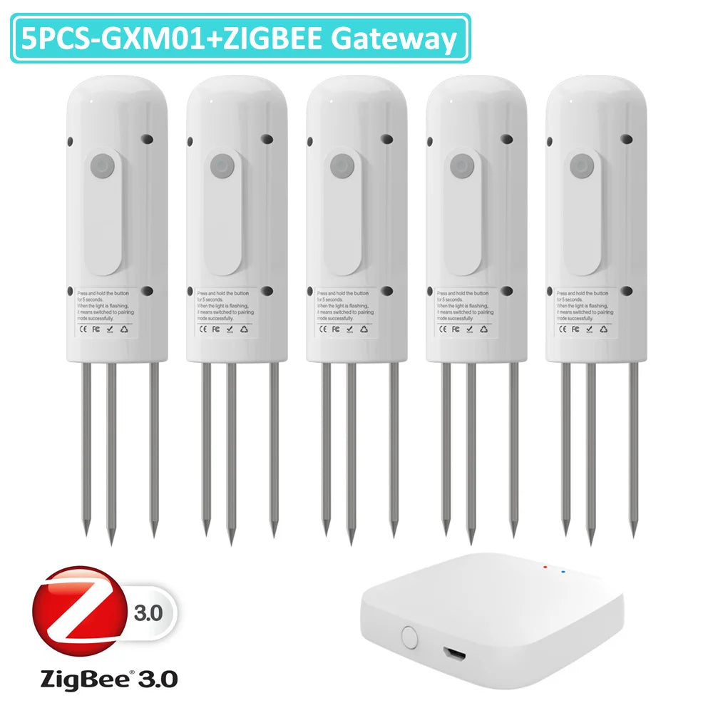 Moniteur de plantes ZIGBEE, compteur de température du sol extérieur, testeur d'humidité, capteur d'automatisation de jardin, détecteur TUYA d'irrigation