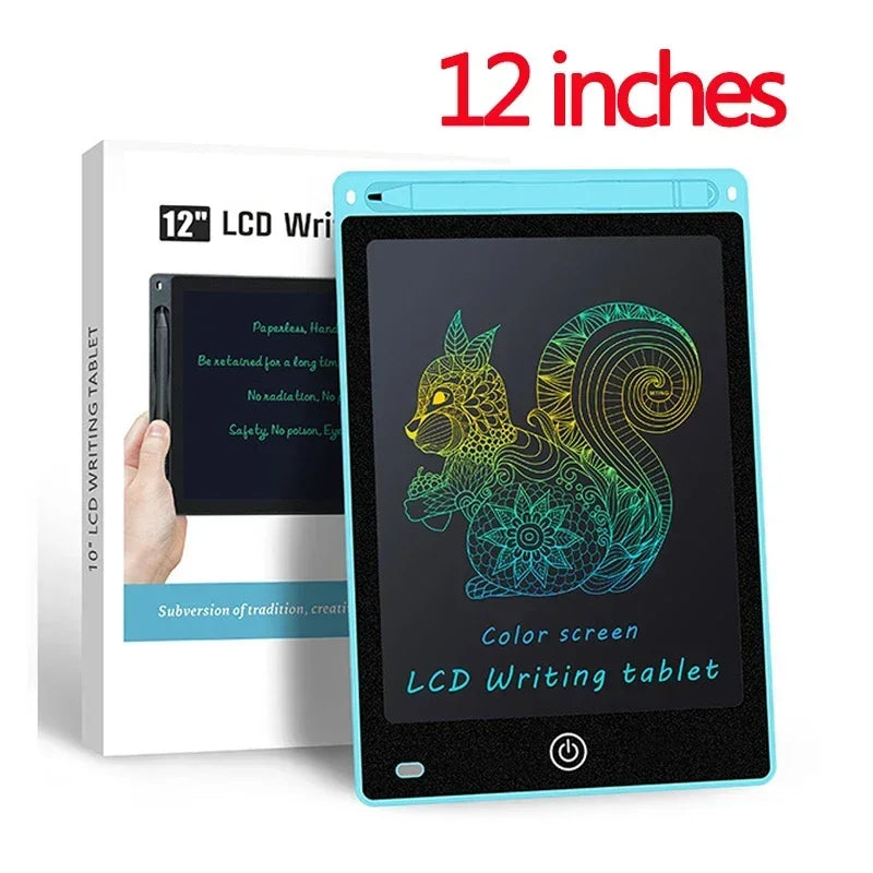 Tablette d'écriture LCD 10/12 pouces, planche à dessin pour enfants, graffiti, bloc-notes, jouets, écriture manuscrite, tableau noir, planche à dessin magique, jouet pour enfants, cadeau