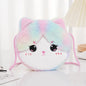 Kawaii Cartoon Cat Crossbody Bag Single Shoulder Bag Girl kids Cute Plush Round Zero Wallet 2024 New