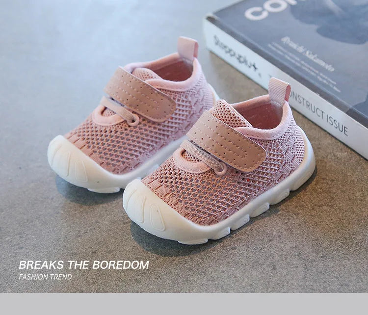Summer Toddler Baby Shoes Boys Girls First Walkers Mesh Shoes Breathable Non-slip Soft Bottom Infant Baby Boy Girl Kids Shoes