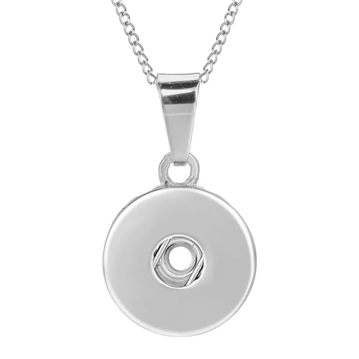 Three Color Snap Necklace Jewelry Simple Snap Pendant Necklace Fit 18mm Snaps Button Jewelry for Women Accessories ZG511