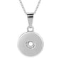 Three Color Snap Necklace Jewelry Simple Snap Pendant Necklace Fit 18mm Snaps Button Jewelry for Women Accessories ZG511