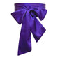 Satin Silk Bow Corset Waist Belt Wide Decorative Bowknot Fabric Ribbon Cummerbunds DIY Waist Bands For Women Lady Girl Bridal