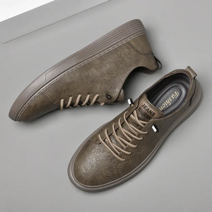 2024 New Genuine Leather Men's Casual Shoes Luxury Brand Outdoor Sneakers Tennis Masculino High Quality Sport Shoes for Men