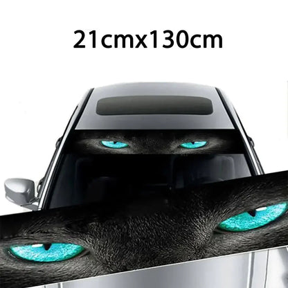 Car Front Windshield Sunshade Stickers 3D Vinyl Film Sunshade Decorative Stickers for Auto Front Windshield Decorative Sticker