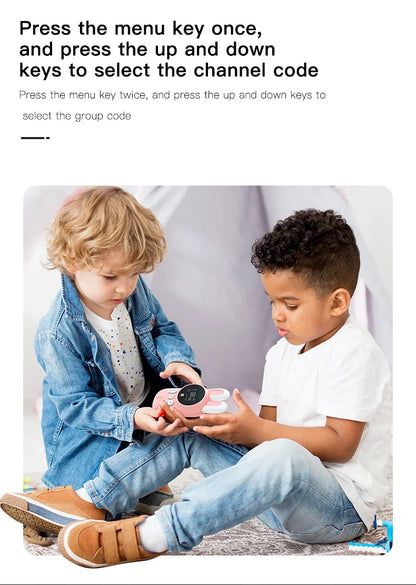 Children's walkie talkie portable handheld children's mini toy 3-KM range wireless lanyard walkie talkie holiday gift