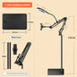 Phone Live Streaming Stand Desktop Multifunctional Overhead Shooting  Floor Tripod with Fill Light for Selfie and Video Shooting
