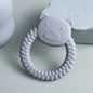 1Pcs Baby Teether Silicone Toy BPA Free Cartoon Bear Nursing Teething Gifts Baby Health Molar Chewing Newborn Accessories Toy